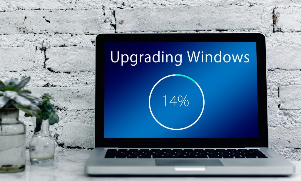 Laptop macht Update